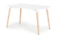 Modernhome KJSDT-01-120X60 Ēdamgalds 120x60 cm, Matēts Balts