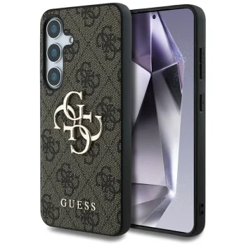 Guess Big 4G Logo Classic Logo vāciņš Samsung Galaxy S25+, brūns