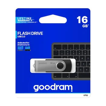 Goodram 16 GB USB 2.0 Flash Drive USB Stick, Black | USB Zibatmiņa Fleška