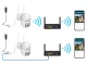 Āra IP Wi-Fi novērošanas kamera, Full HD, grozāma, balta