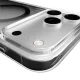 Puro Lite Mag vāciņš iPhone 17 Pro ar MagSafe atbalstu, caurspīdīgs ar pelēku gredzenu