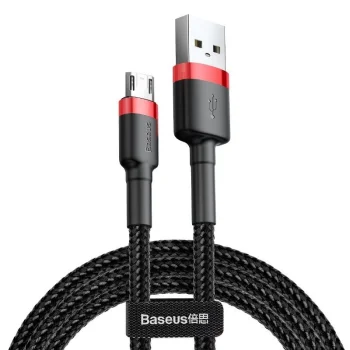Micro USB kabelis Baseus Cafule 1.5A 2m Sarkans/Melns