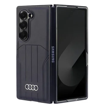 Audi Synthetic Leather MagSafe vāciņš viedtālrunim Samsung Galaxy Z Fold 6, melns