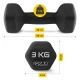 4FIZJO čuguna hanteļu komplekts ar statīvu, 12 kg
