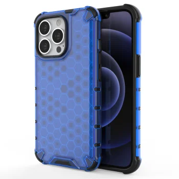 Aizsargvāciņš Honeycomb Case priekš iPhone 13 Pro, zils