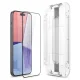 Apple iPhone 15 6.1\'\' Spigen \"EZ FIT\" Tempered Glass Screen Protector, Black | Telefona Ekrāna Aizsargstikls ar...
