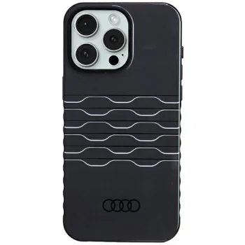 Audi IML MagSafe vāciņš priekš iPhone 15 Pro Max 6.7", melns