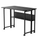 Maclean MC-126 B Saliekams galds ar riteņiem, 100x58cm, Melns