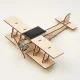 Koka lidmašīnas konstruktors ar saules bateriju Biplane Flying Star