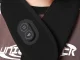 Apsildāma kakla masāžas josta ar USB barošanu, melna