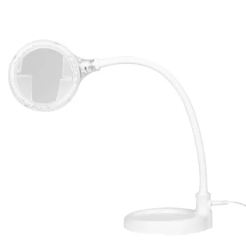 Elegante 2014-2R kosmētiskā lampa ar lupu un galda stiprinājumu