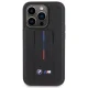 BMW Grip Stand Hot Stamp telefona vāciņš priekš iPhone 15 Pro 6.1\", melns