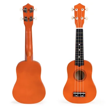 Ecotoys bērnu koka ukulele, brūna