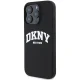 Dkny iPhone 16 Pro vāciņš Silicone White Printed Logo MagSafe, melns