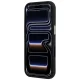 Guess Grained & Big Resin Logo vāciņš iPhone 18 Pro Max / 17 Pro Max, melns