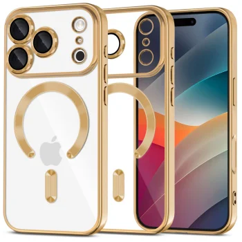 Tech-Protect MagFlex MagSafe vāciņš iPhone 17 Pro Max - Transparent Gold