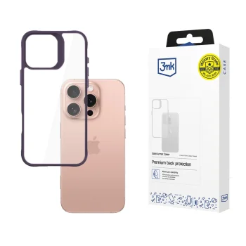 Vāciņš 3mk Satin Armor Case+ priekš Apple iPhone 16 Pro, Purple / Transparent