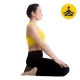 4Fizjo 710 apaļš meditācijas un jogas spilvens ZAFU, melns