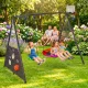 Ecotoys 4-in-1 Dārza rotaļu laukums ar šūpolēm un basketbola grozu
