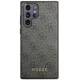 Guess 4G Metal Gold Logo vāciņš Samsung Galaxy S23 Ultra pelēks