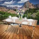 Alumīnija saliekamais piknika tūrisma galds, 120x60cm | Aluminium Picnic Folding Table