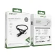 Audio pāreja Acefast C1-07 USB-C uz 3.5 mm ligzdu, 18 cm, DAC, melna