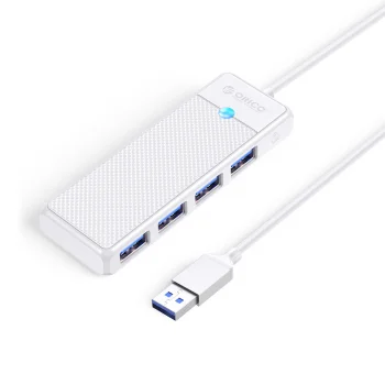 Orico PAPW4A-U3 USB sadalītājs 4x USB-A 3.0 0.15m, balts