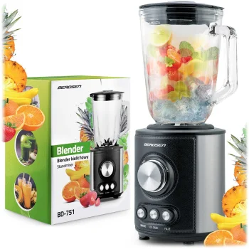 Berdsen BD-751 stikla krūzes blenderis 1.5L 800W, melns