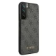 Samsung Galaxy S22 5G (SM-S901) Guess 4G Metal Gold Logo Case Cover, Grey | Telefona Maciņš Vāks Apvalks Bampers