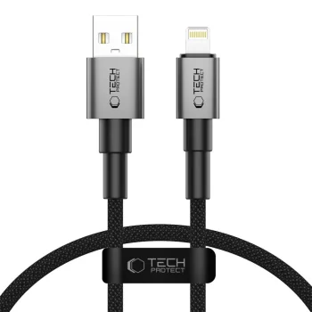 Tech-Protect Ultraboost DNA USB-A uz Lightning kabelis 12W / 2.4A 25 cm, pelēks