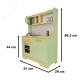 Bērnu Virtuve Rotaļu Koka Virtuves Iekārtas Komplekts ar Piederumiem, 86cm | Kids Toy Wooden Kitchen