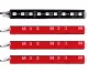 RGB LED auto salona apgaismojums 4x9 ar tālvadības pulti