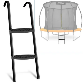 Batuta kāpnes Neo-Sport C 183-252 cm (6-8 ft), 2 pakāpienu, melnas