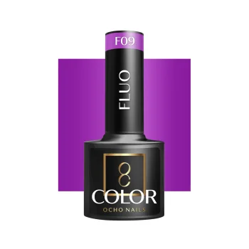 Ocho Nails Fluo F09 hibrīda nagu laka, 5 g