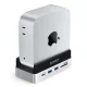 Orico MiniDock 10-in-1 dokstacija ar M.2 SSD slotu Mac mini 2024 datoram, sudraba