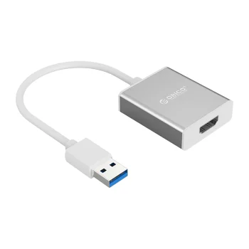 Orico UTH USB-A 3.0 uz HDMI adapteris, sudraba