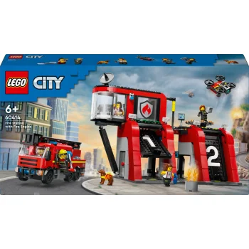 Lego City 60414 Ugunsdzēsēju depo ar ugunsdzēsēju mašīnu