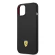 Ferrari Silicone Metal Logo MagSafe vāciņš iPhone 14 6.1\", melns (FEHMSIP14SBK)