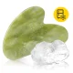 4FIZJO dabīgā zaļā jadeīta Gua Sha masāžas akmens