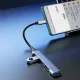 Dudao A16T 4-in-1 USB-C uz 4x USB-A sadalītājs, Melns