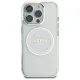 Guess IML Metal Colored Circle Classic Logo MagSafe vāciņš iPhone 16 Pro Max, balts