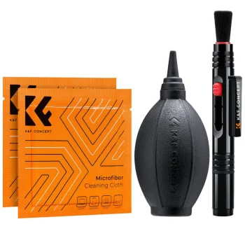 K&F Concept 3-in-1 tīrīšanas komplekts optikai un ekrāniem