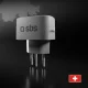 SBS universāls ceļojumu adapteris Šveicei (Type J), balts