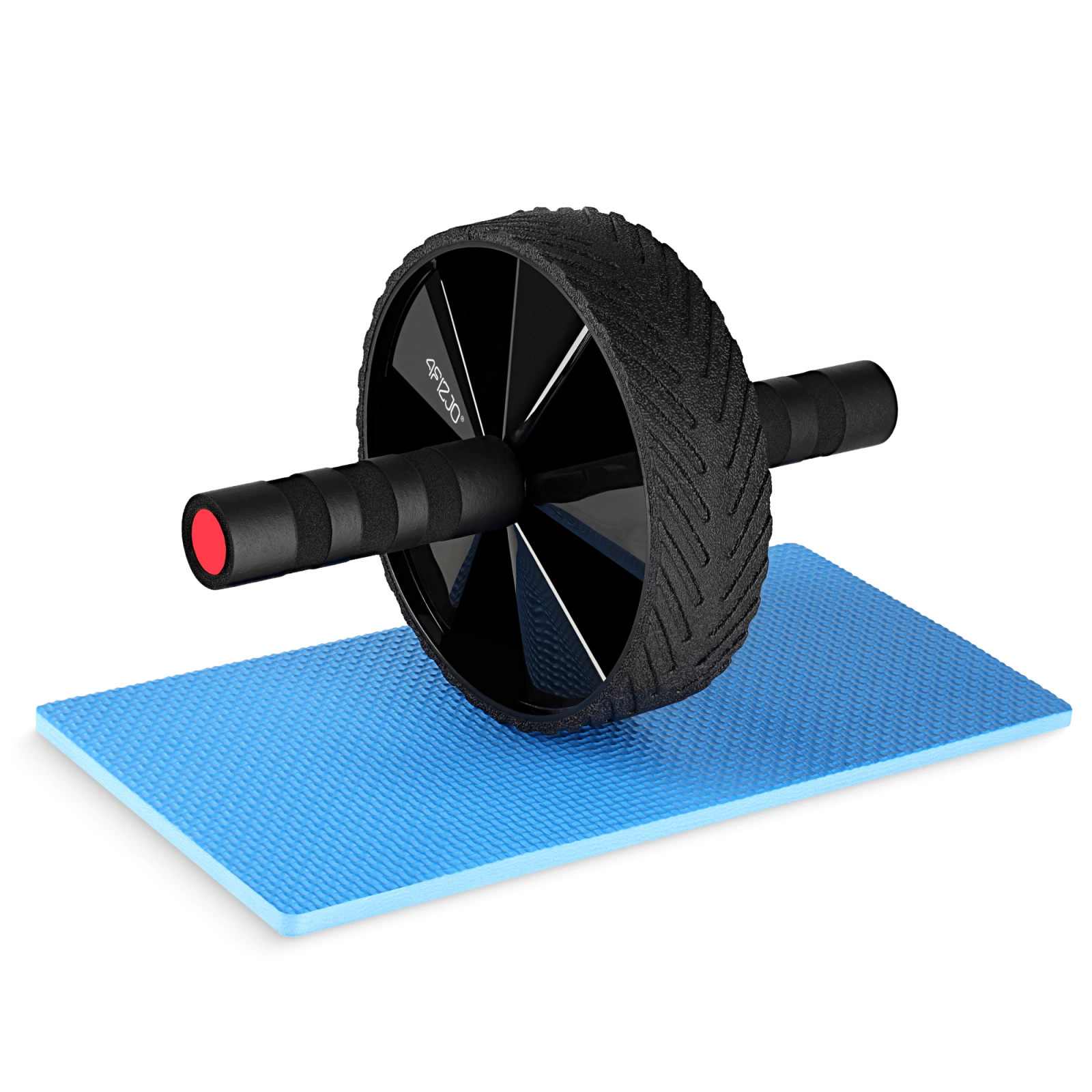 4Fizjo AB Wheel PRO vēdera preses rullītis, melns/sarkans