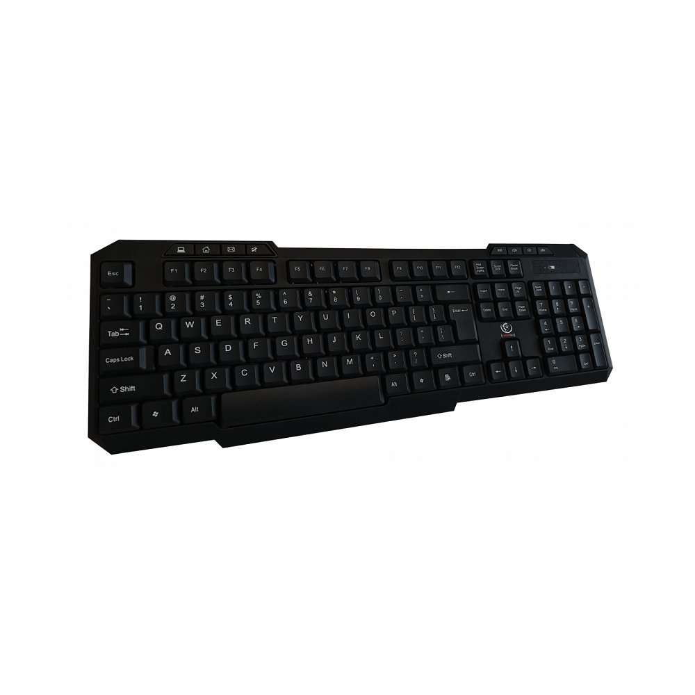 Rebeltec VORTEX bezvadu tastatūras un peles komplekts, melns