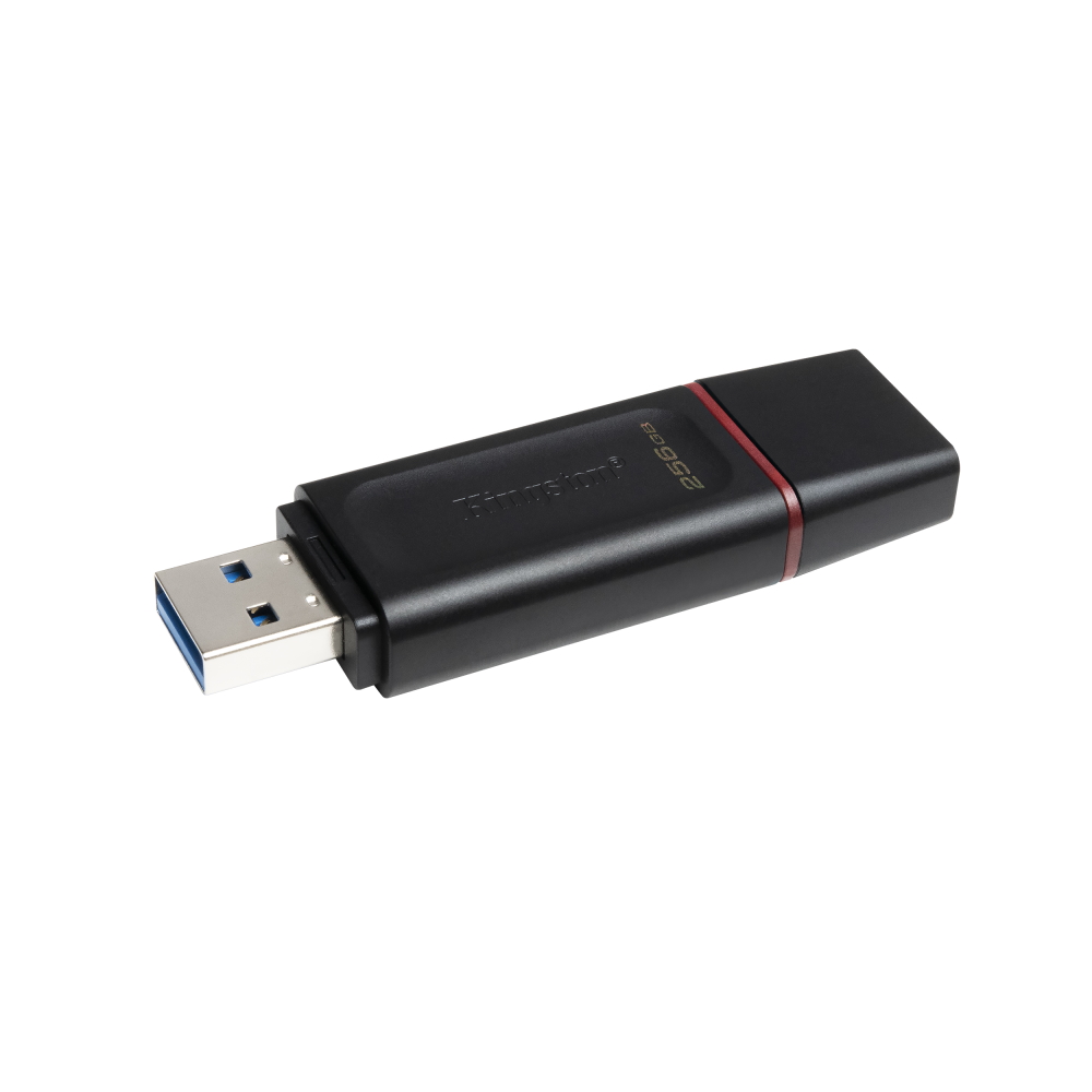 Kingston DataTraveler Exodia 256GB USB 3.2 zibatmiņa, melna/sarkana