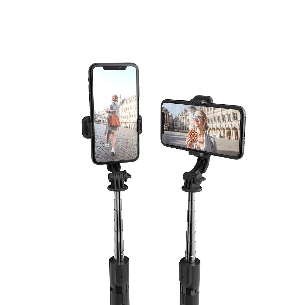Tech-Protect L02S Bluetooth pašbildes nūja ar statīvu 72cm melna