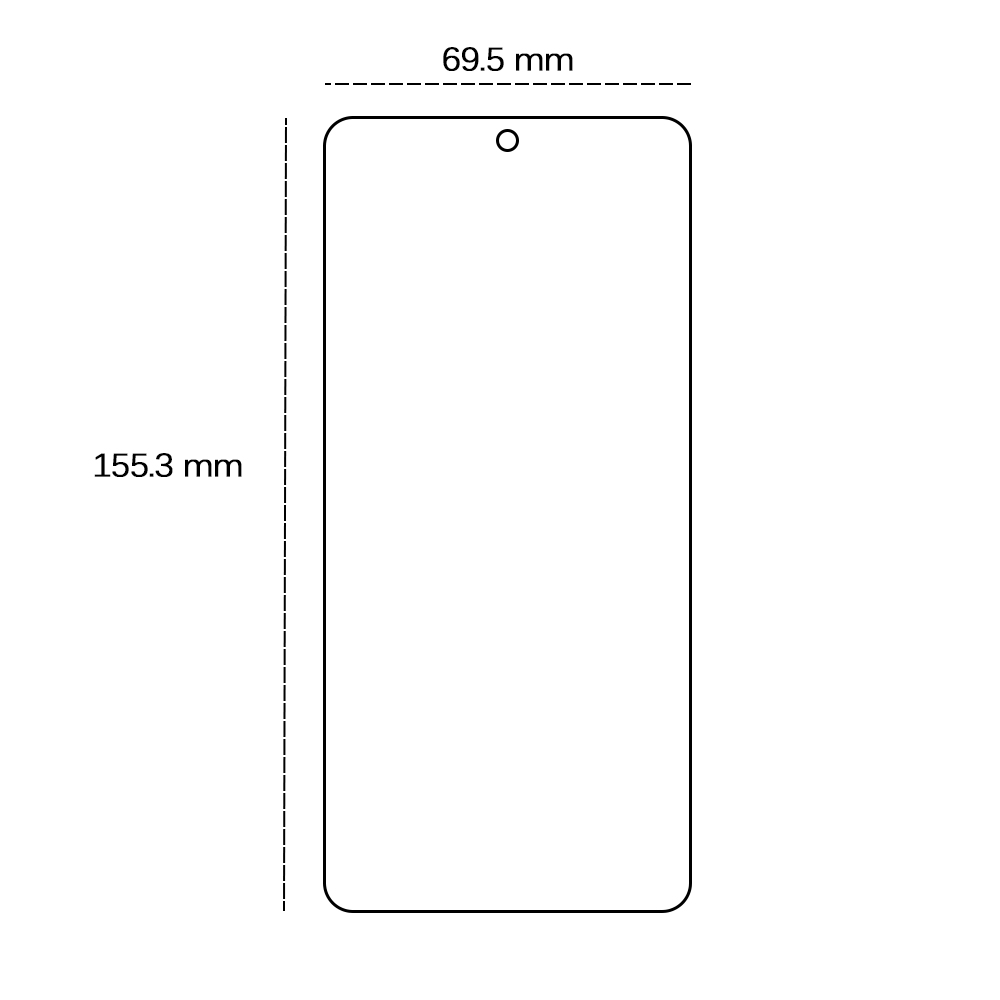 Nothing Phone 2a / 2a Plus - Aizsargstikls (Šaurs līdz Izliekumiem) | Tempered Glass Screen Protector