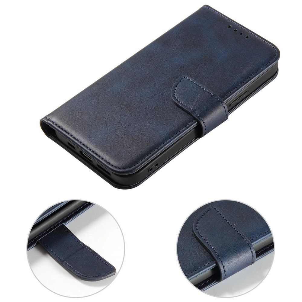 Magnet Case Samsung Galaxy S25 atverams vāciņš maciņš grāmatiņa, zils