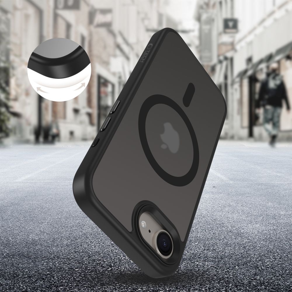 Tech-Protect MagMat MagSafe vāciņš iPhone 16e / 17e, matēti melns